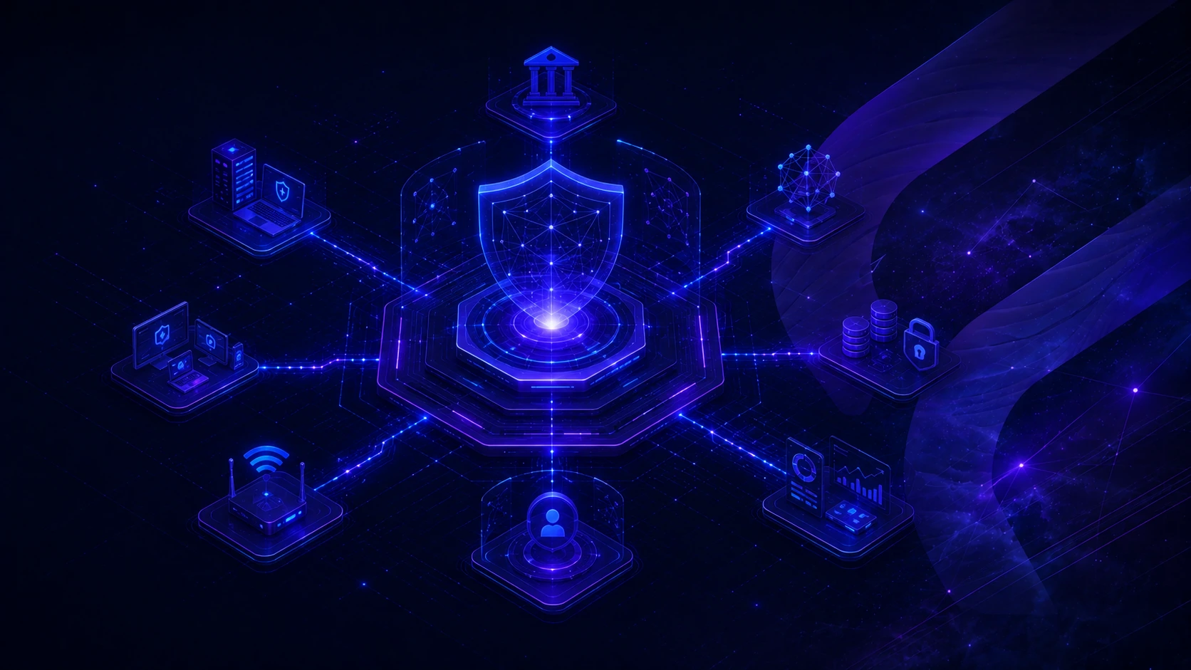 Protezione integrata su endpoint, rete, cloud e identità con governance centralizzata