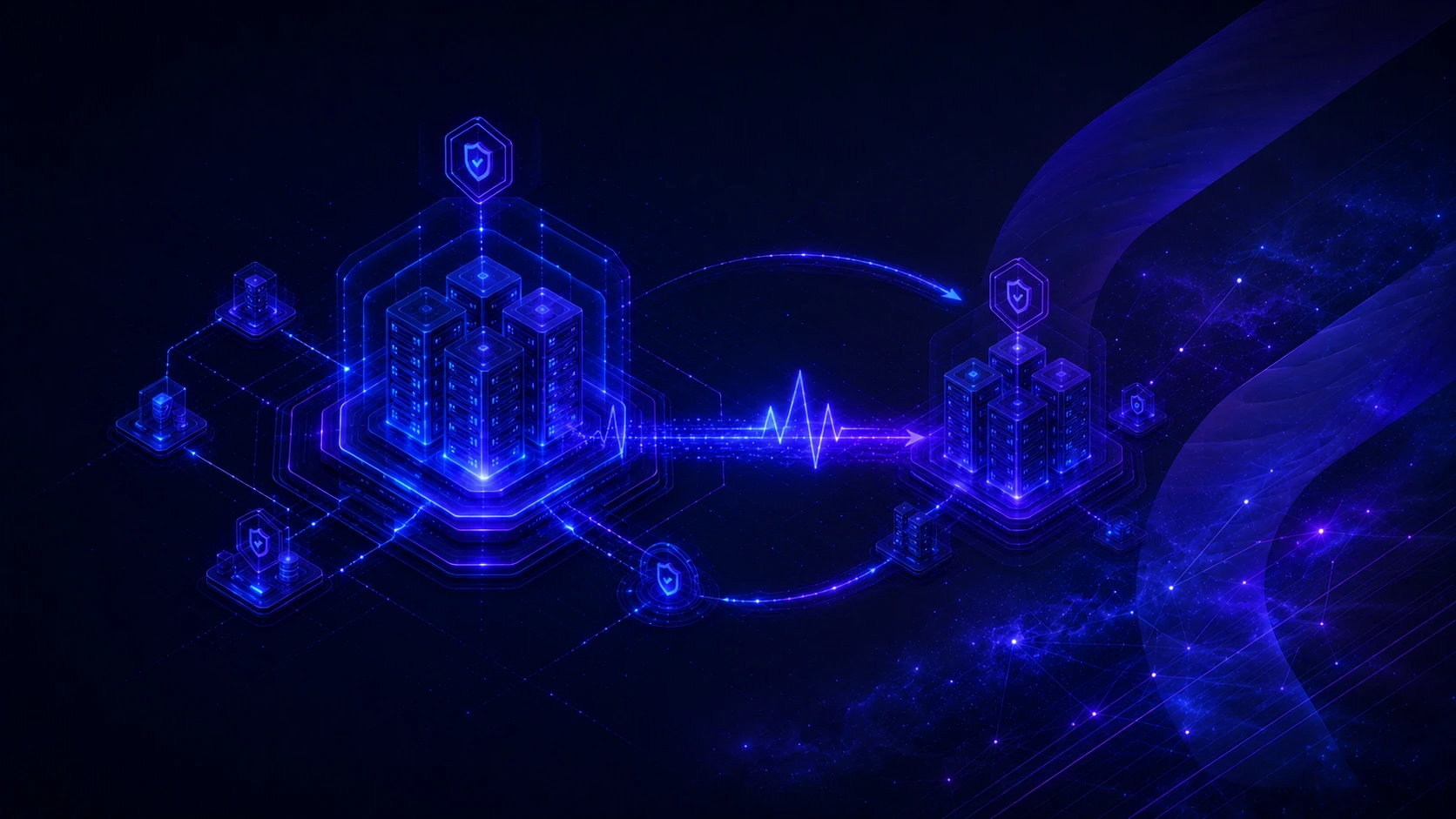 Infrastruttura ridondante active/standby con failover e alta disponibilità